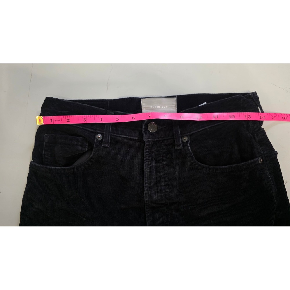 Everlane Corduroy Pants Womens 27 Black Excellent - Picture 3 of 7